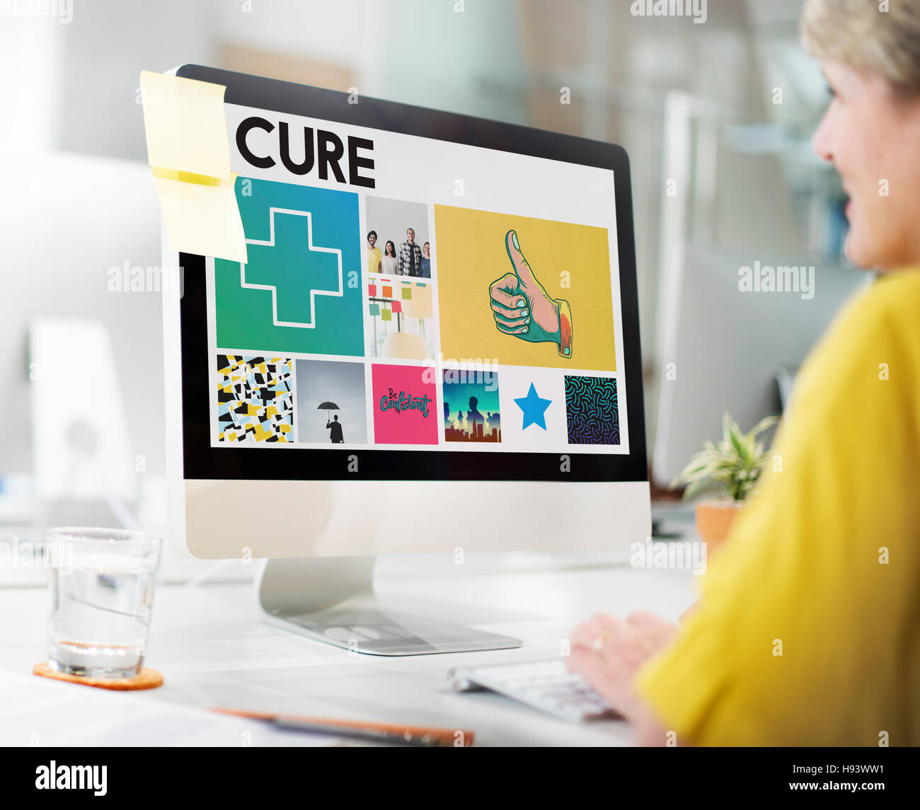 Cross Hospital Treatment Health Cure Browsing Concept Stock Photo - Alamy