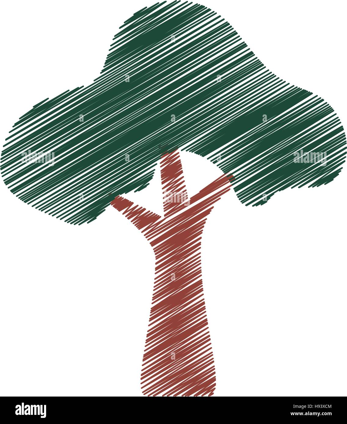 tree plant hand drawing isolated icon Stock Vector Image & Art - Alamy