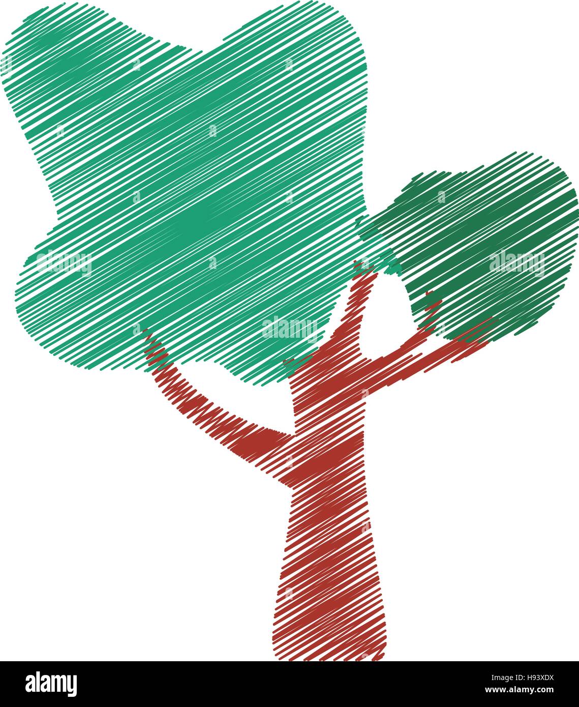 tree plant hand drawing isolated icon Stock Vector Image & Art - Alamy