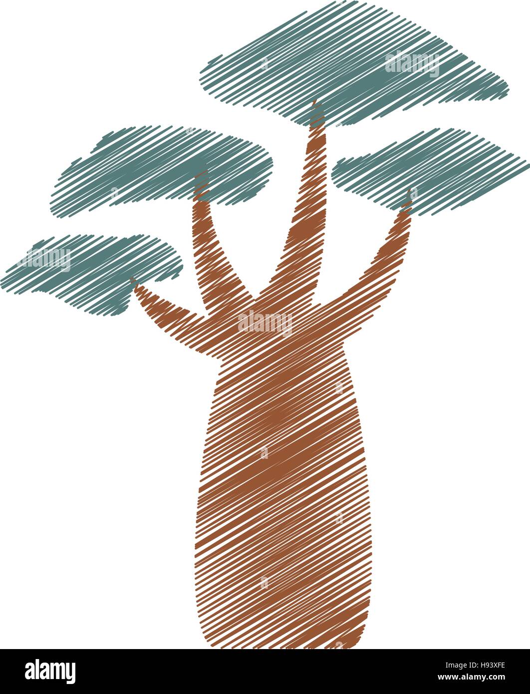 tree plant hand drawing isolated icon Stock Vector Image & Art - Alamy