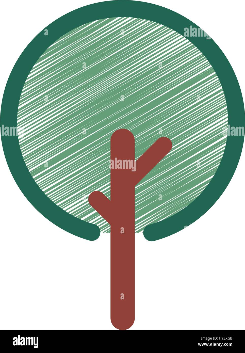 tree plant hand drawing isolated icon Stock Vector Image & Art - Alamy