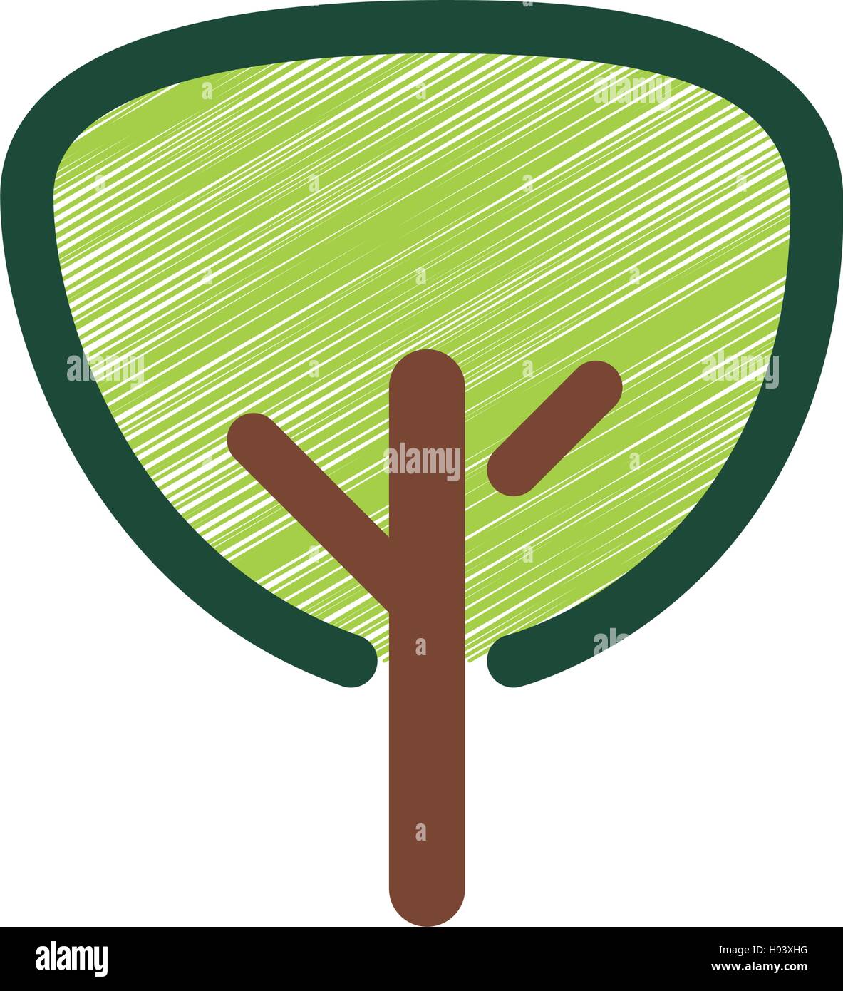 tree plant hand drawing isolated icon Stock Vector Image & Art - Alamy