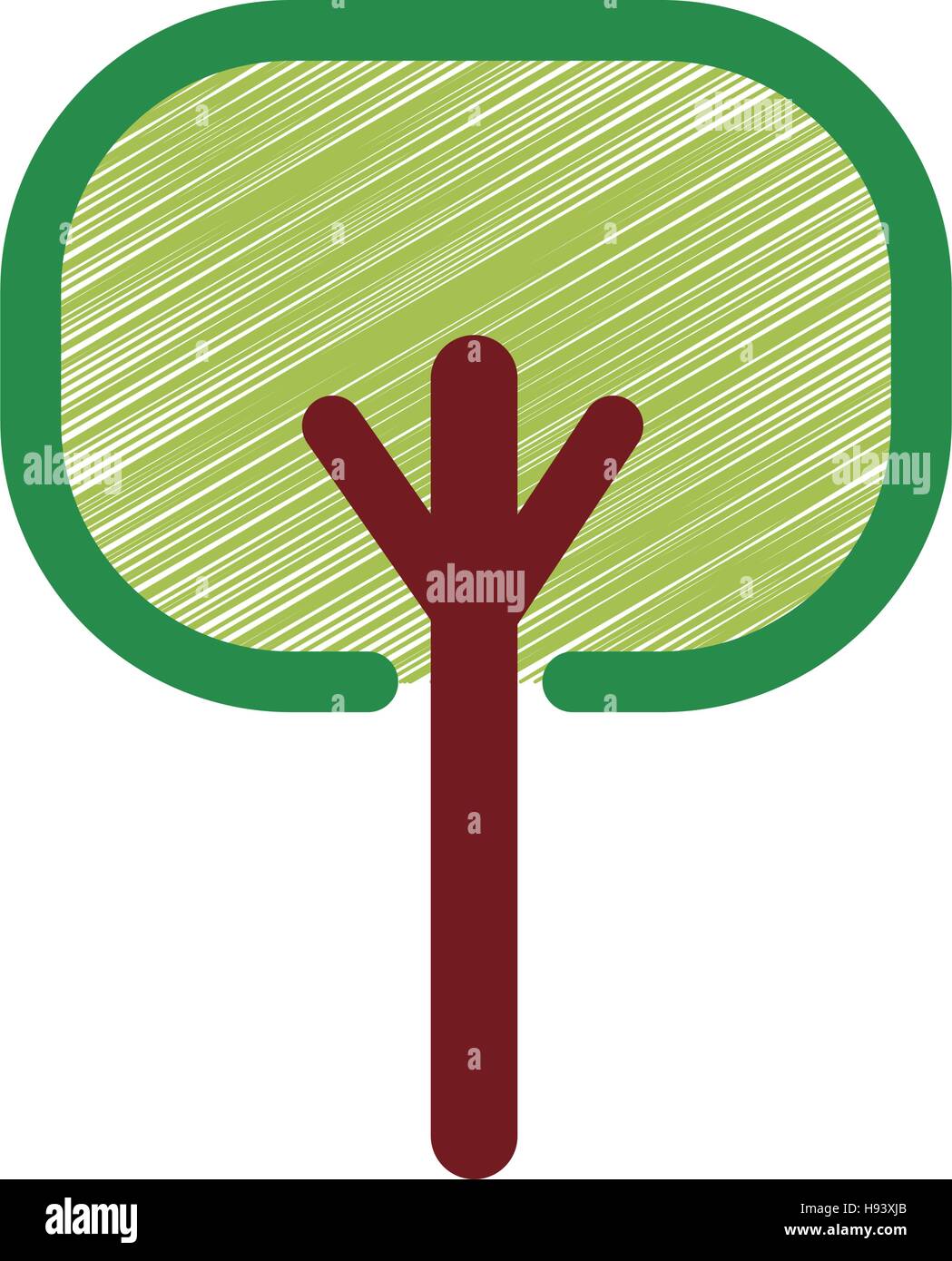 tree plant hand drawing isolated icon Stock Vector Image & Art - Alamy
