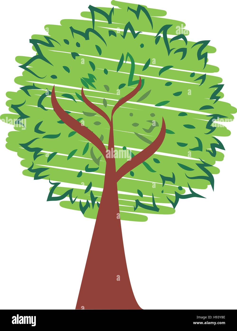 tree plant hand drawing isolated icon Stock Vector Image & Art - Alamy