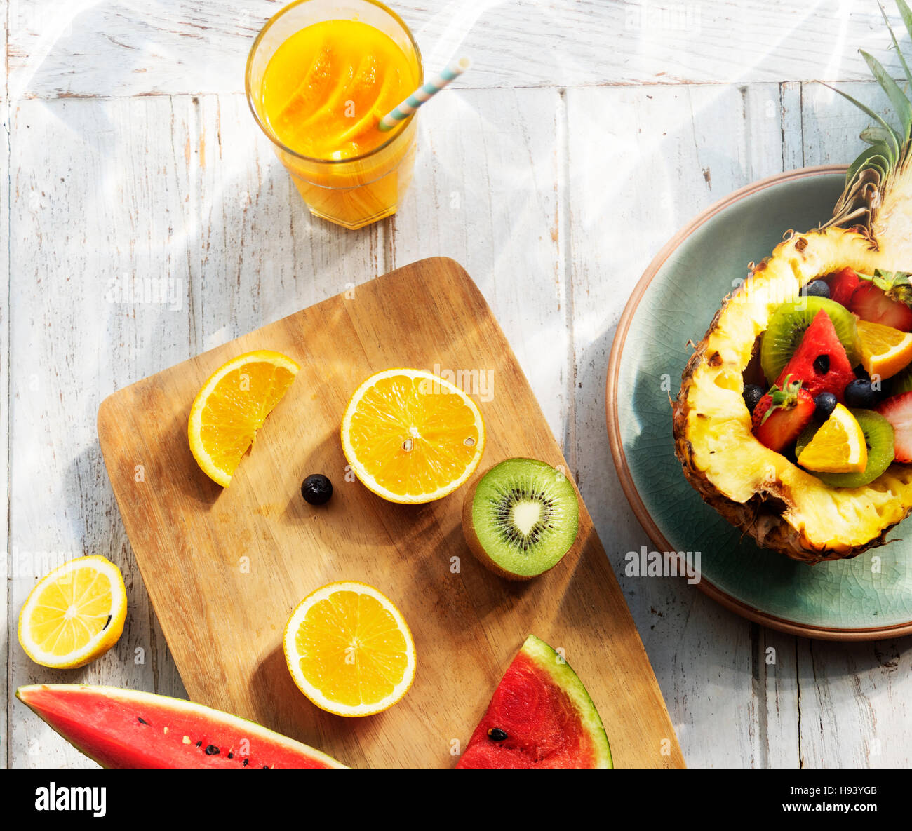 Tropical Fruit Healthy Eating Vitamin Natural Nutrition Concept Stock Photo