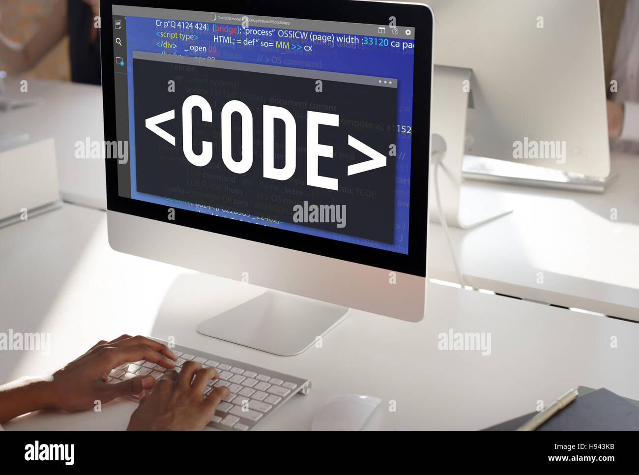 Code Coding Programming Technology Technical Concept Stock Photo - Alamy