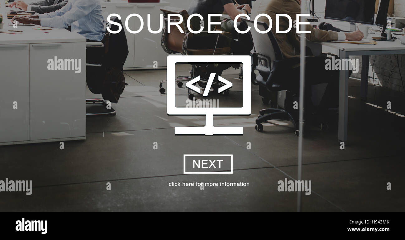 Source Code Binary Computer Data Internet Concept Stock Photo - Alamy