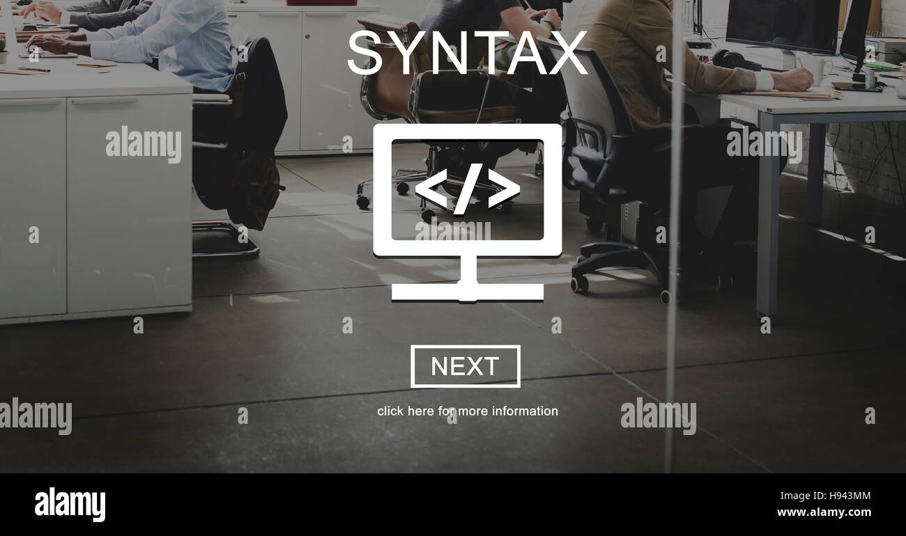 Syntax Coding Algorithm Programmimg Software Concept Stock Photo