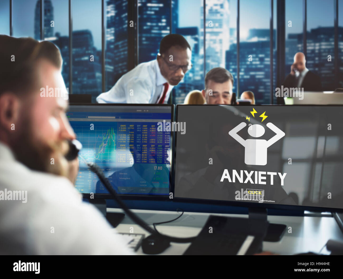 Anxiety Angst Disorder Stress Tension Concept Stock Photo