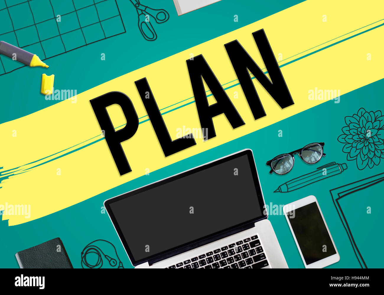 Plan Planning Project Business Concept Stock Photo - Alamy