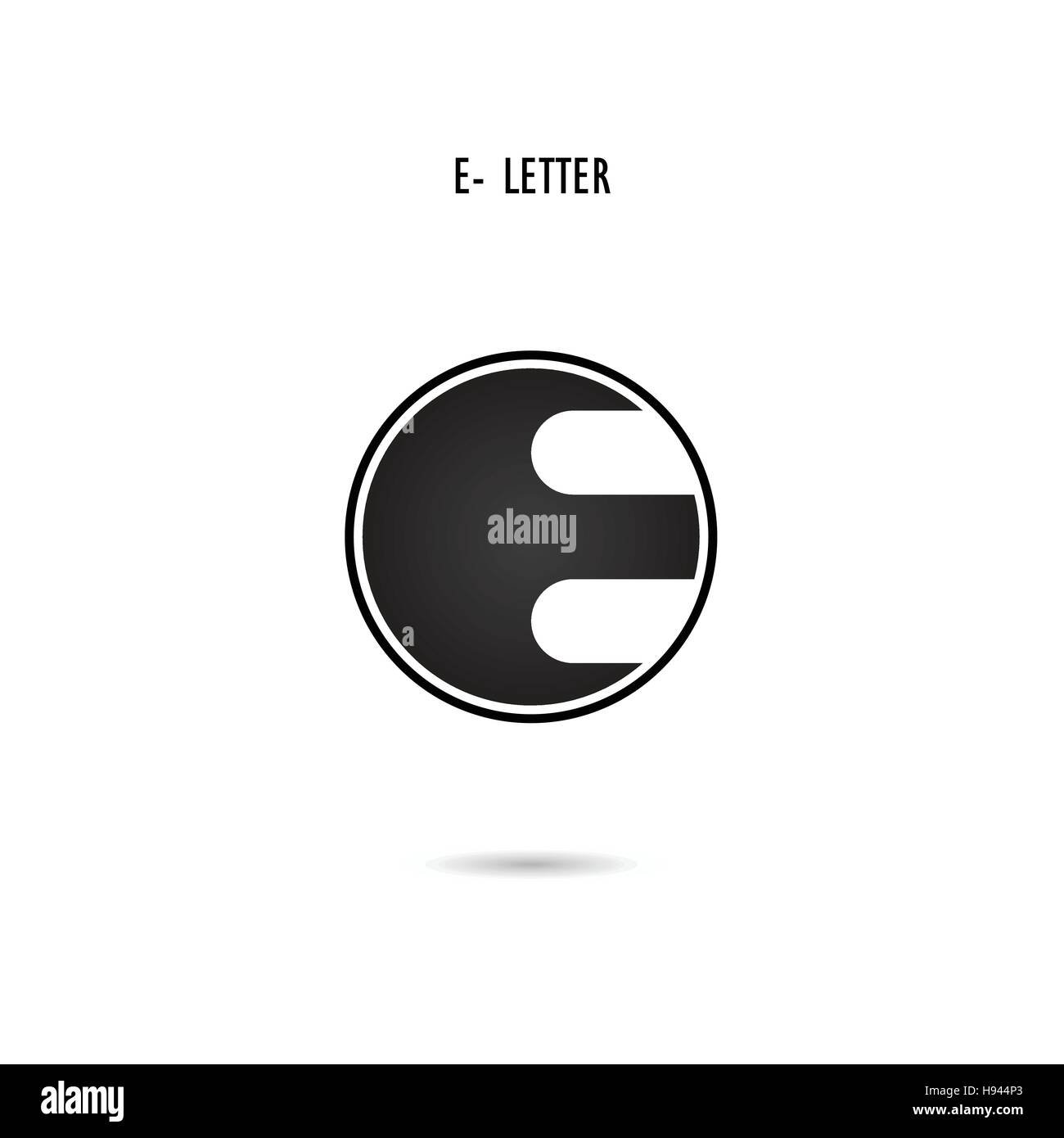 Creative E-letter icon abstract logo design.E-alphabet symbol.Corporate business and industrial logotype symbol.Vector illustration Stock Vector