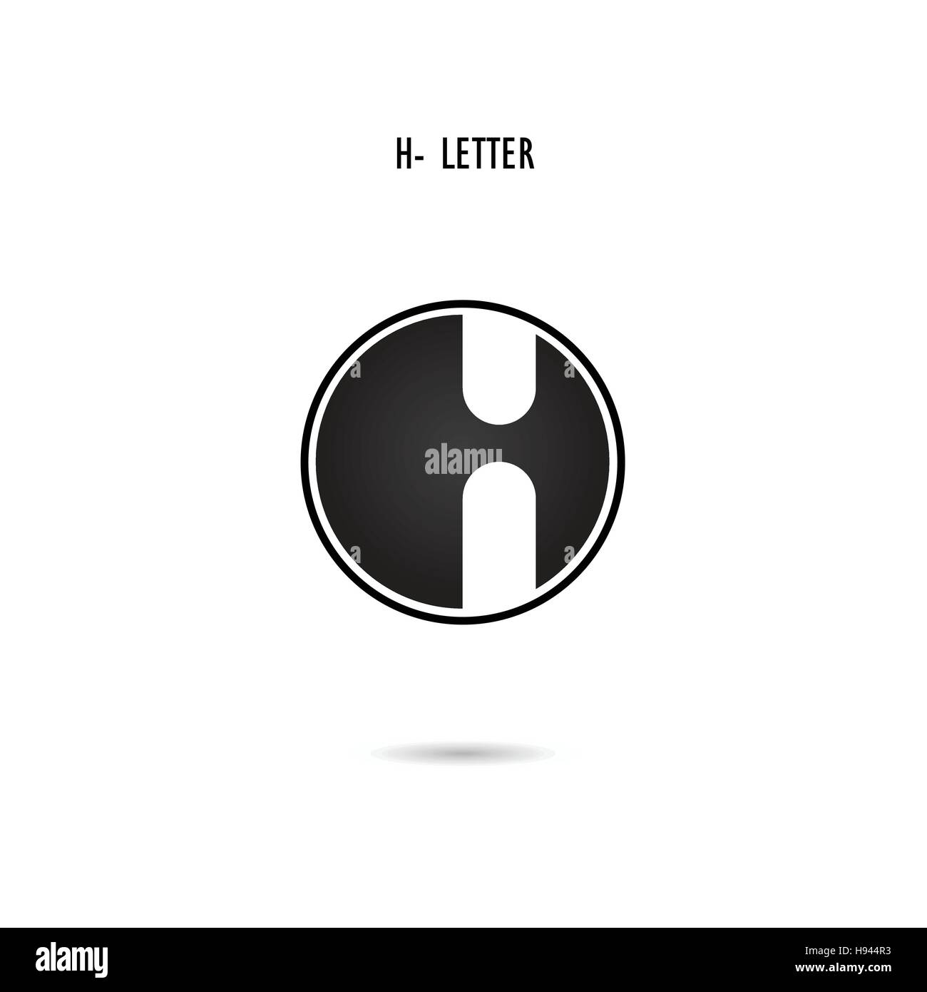 Creative H-letter icon abstract logo design.H-alphabet symbol.Corporate business and industrial logotype symbol.Vector illustration Stock Vector