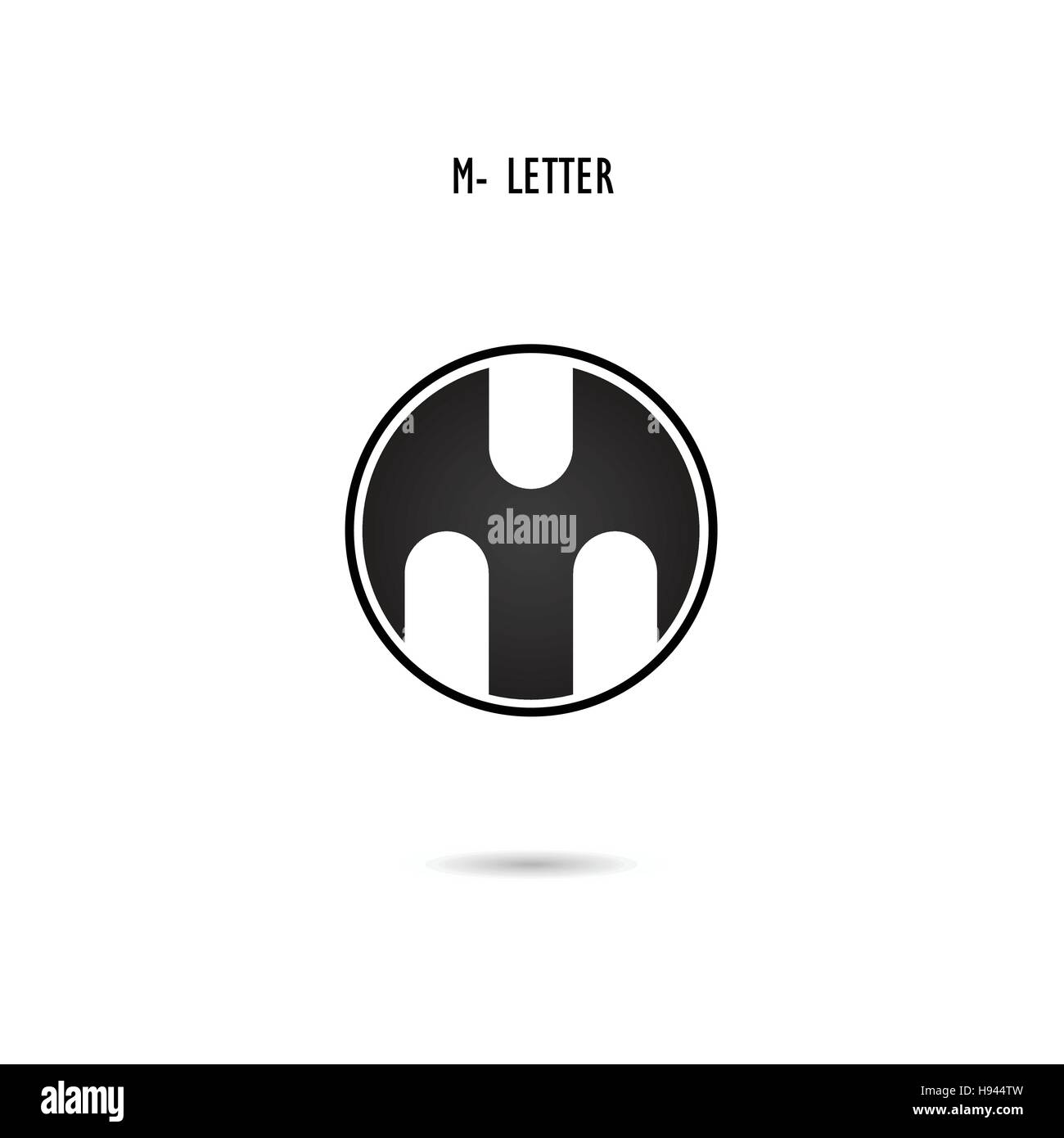 Creative M-letter icon abstract logo design.M-alphabet symbol.Corporate business and industrial logotype symbol.Vector illustration Stock Vector