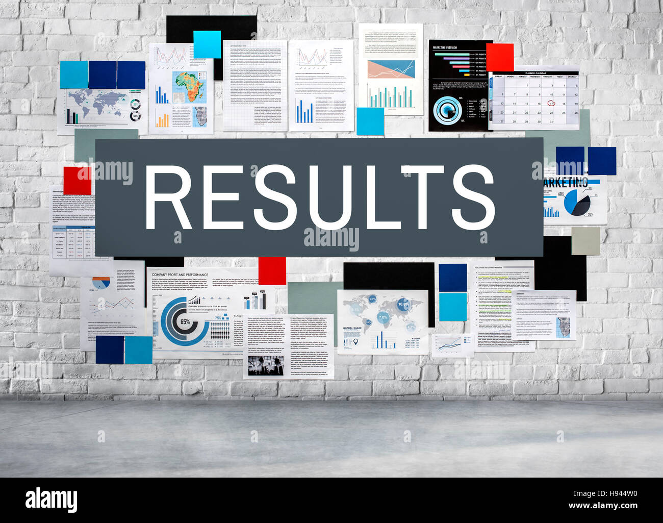 Results Efficiency Productivity Evaluate Progress Concept Stock Photo