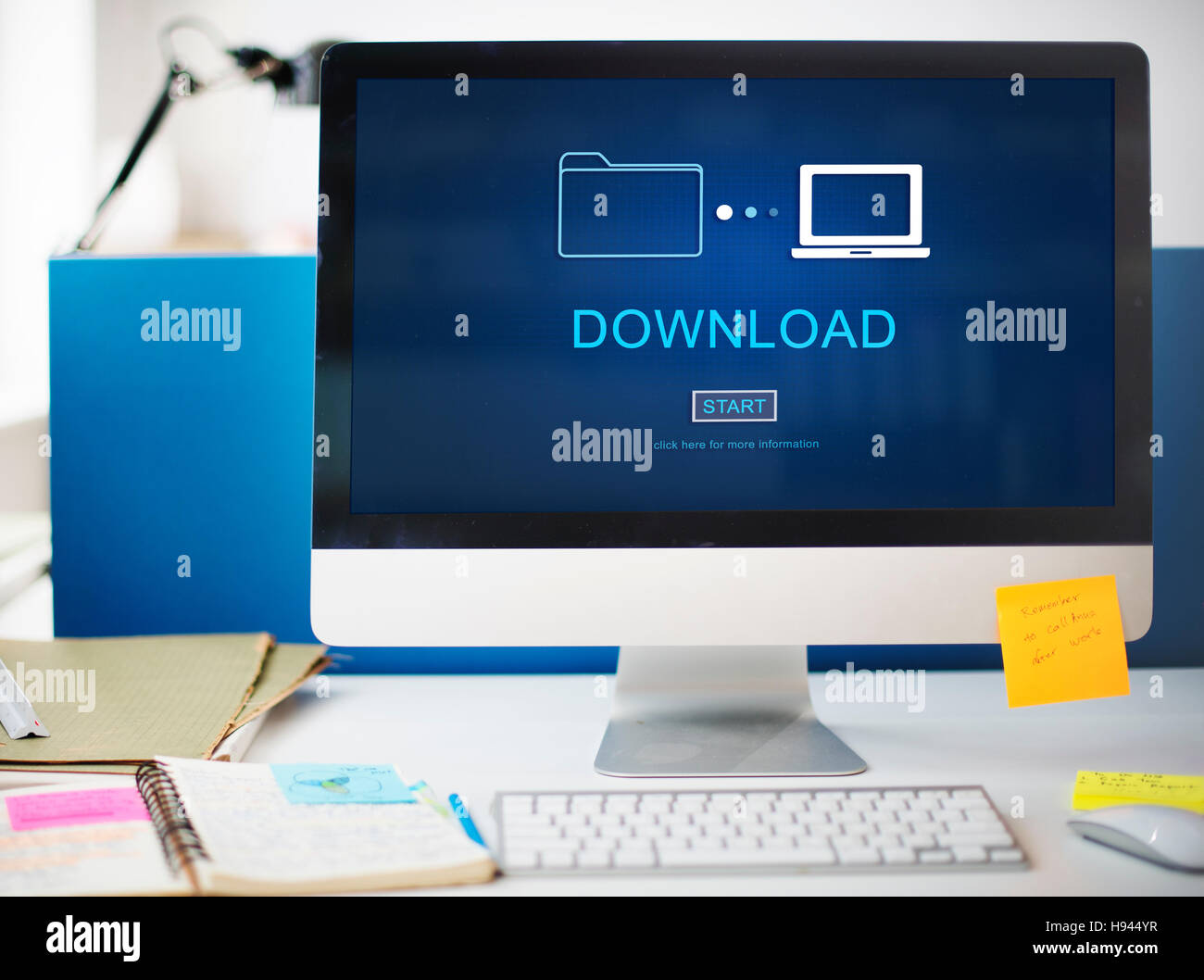 Download Data Files Information Internet Sharing Concept Stock Photo