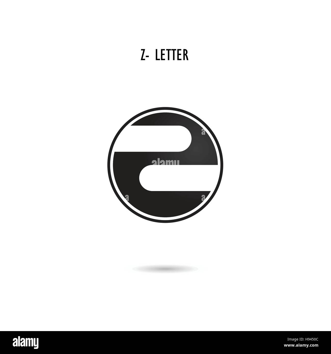 Creative Z-letter icon abstract logo design.Z-alphabet symbol.Corporate business and industrial logotype symbol.Vector illustration Stock Vector