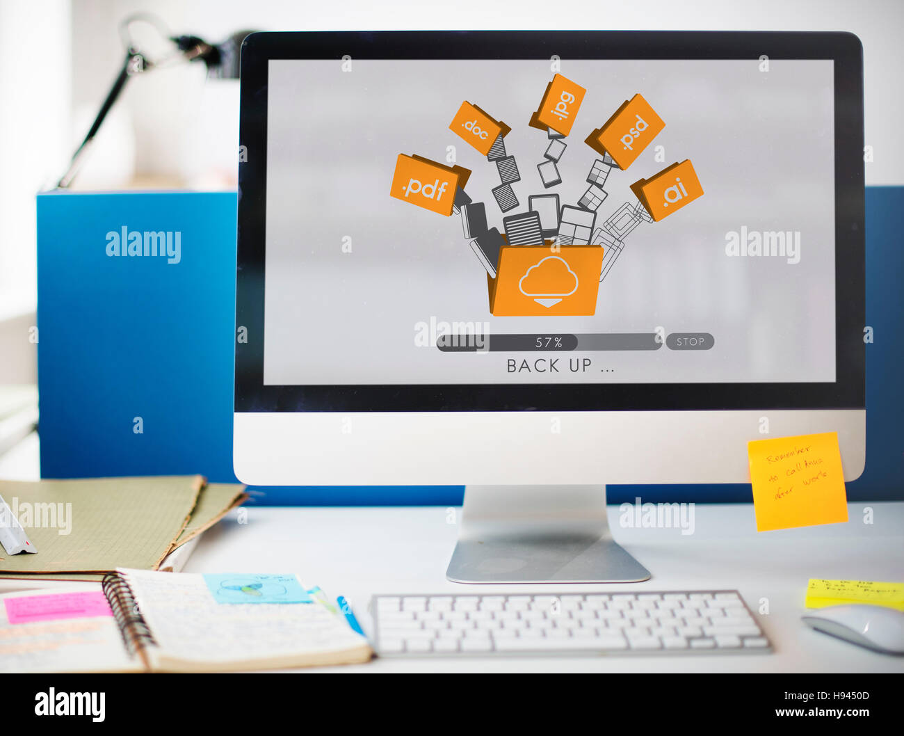 Cloud Networking Computing Back Up Concept Stock Photo