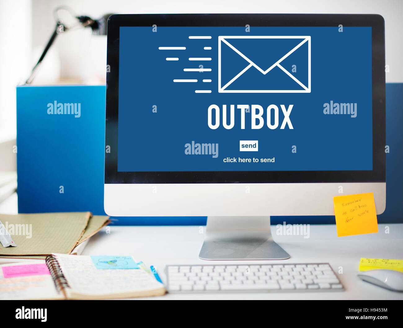 Outbox Inbox Email Connection Global Communications Concept Stock Photo ...
