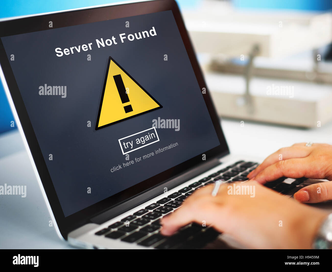 Server Not Found Computer Database Network Concept Stock Photo