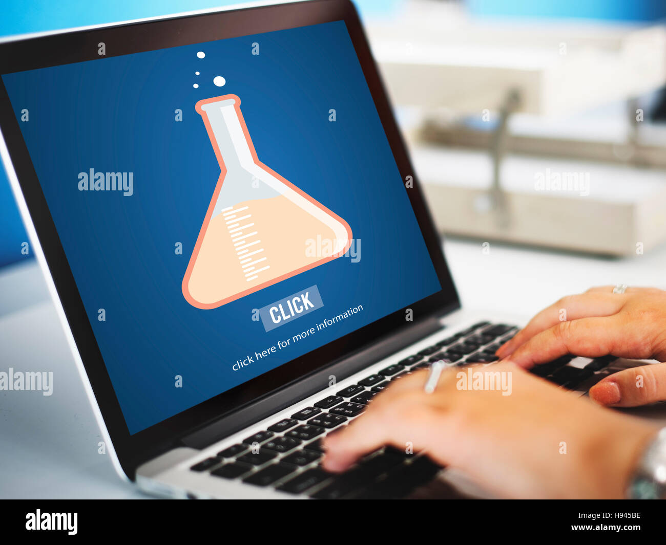 Flask Chemistry Science Experiment Lab Concept Stock Photo Alamy
