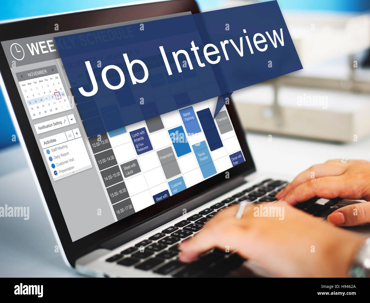 Job Interview Employment Human Resources Concept Stock Photo Alamy