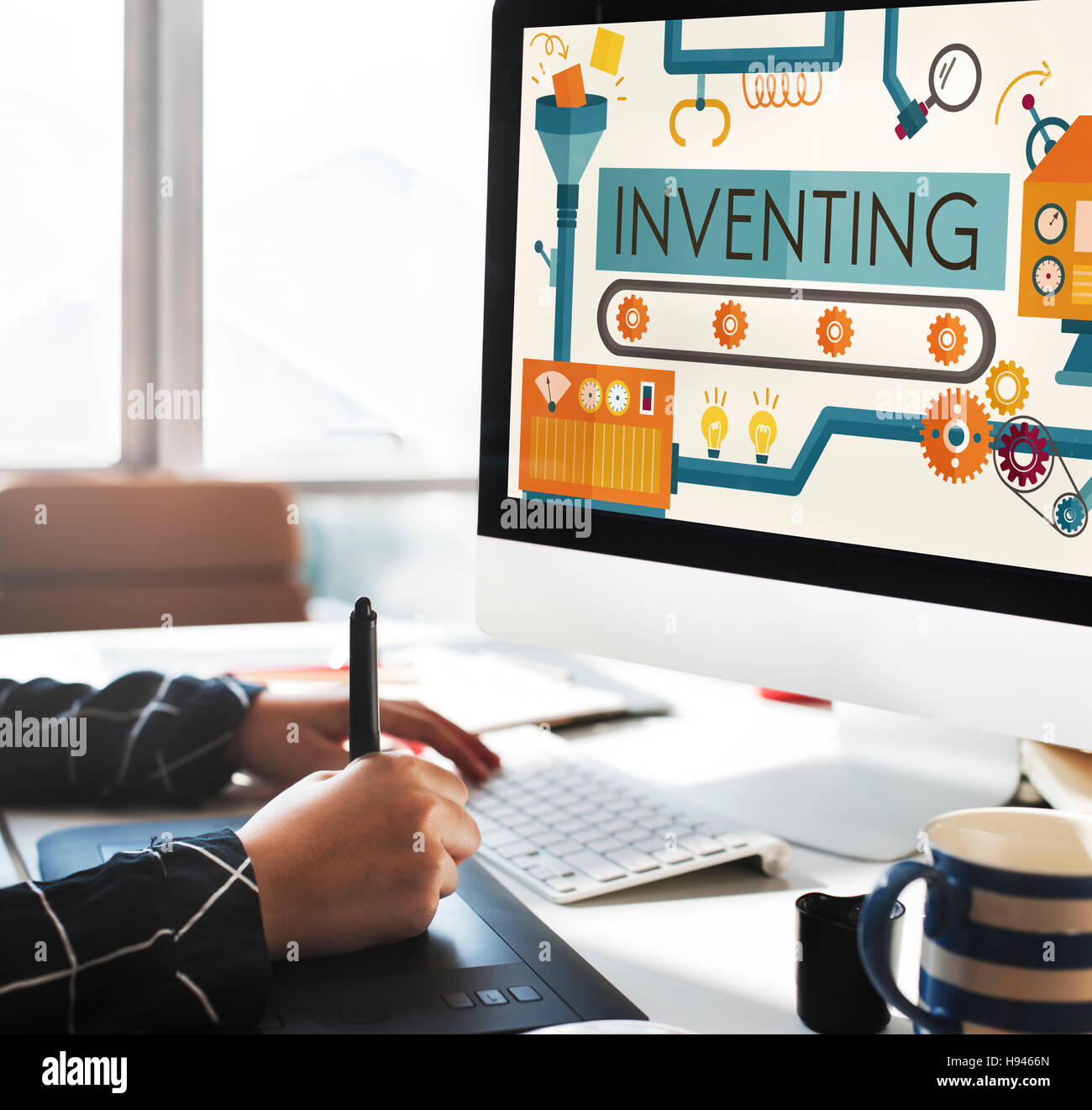 Inventing Innovation Create Creative Process Concept Stock Photo - Alamy