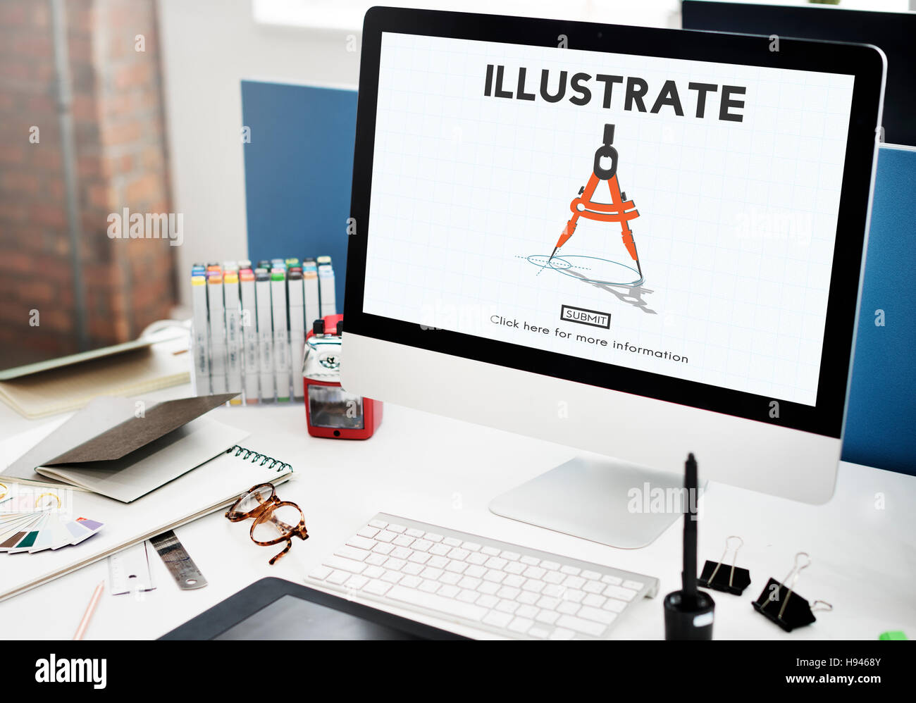Illustrate Create Imagination Ideas Artistic Concept Stock Photo