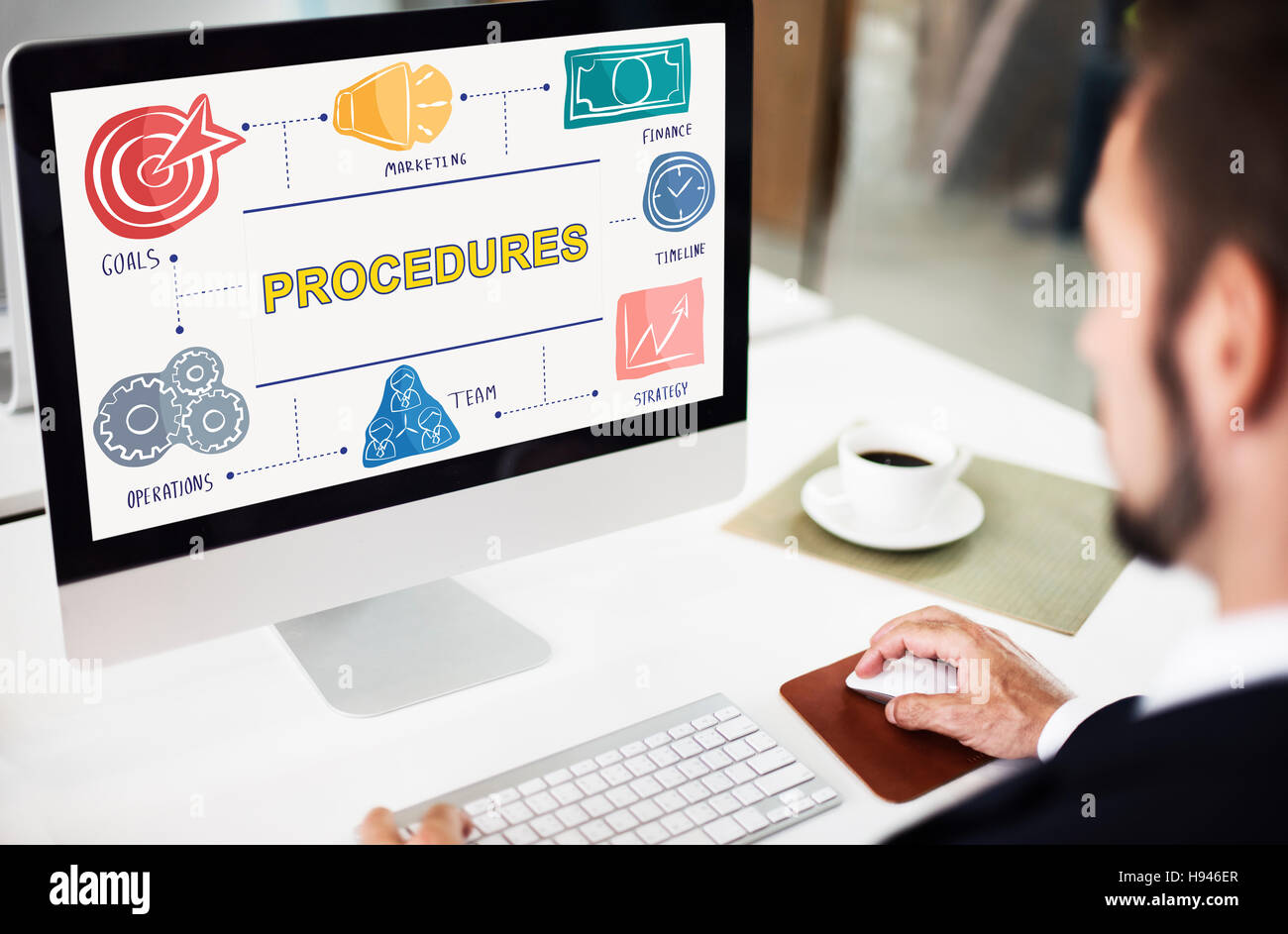 Procedures Action Business Organization Process Concept Stock Photo