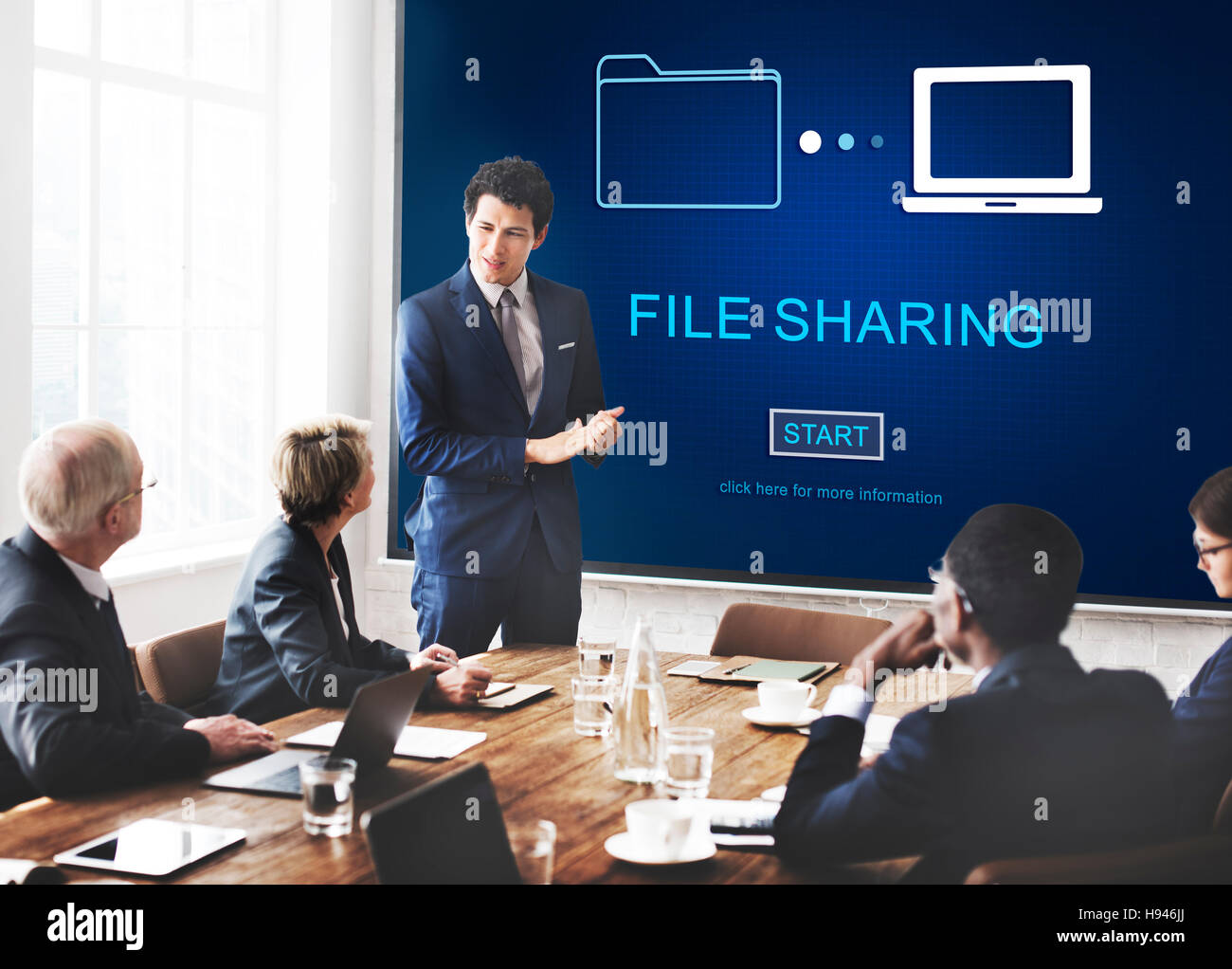 File Sharing Internet Technology Social Storage Concept Stock Photo - Alamy