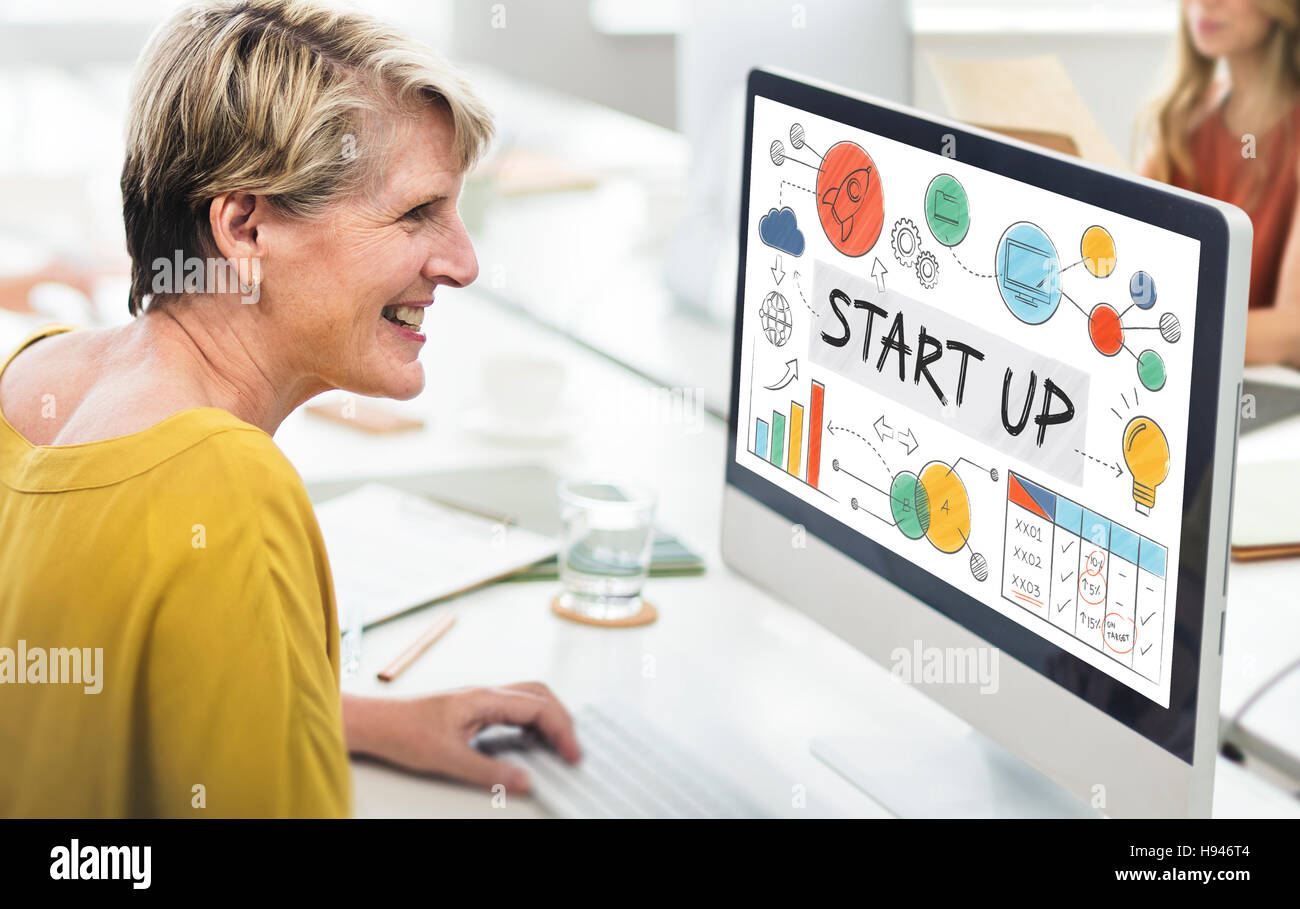 Start up Launch Business Ideas Growth Success Concept Stock Photo - Alamy
