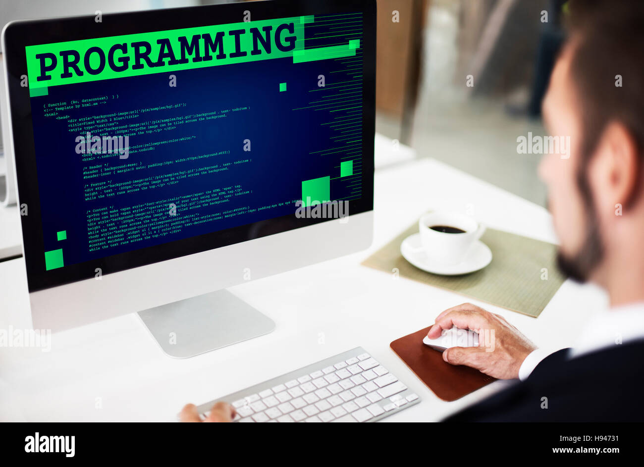 Programming Scheduling Digital Application Code Concept Stock Photo
