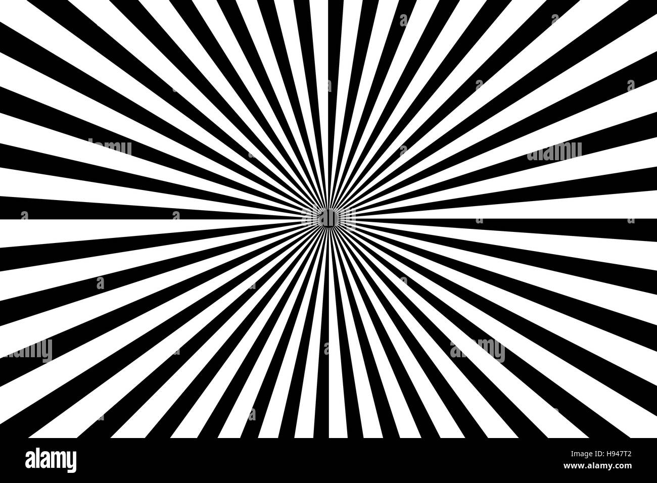 Radiating black and white line background Stock Photo