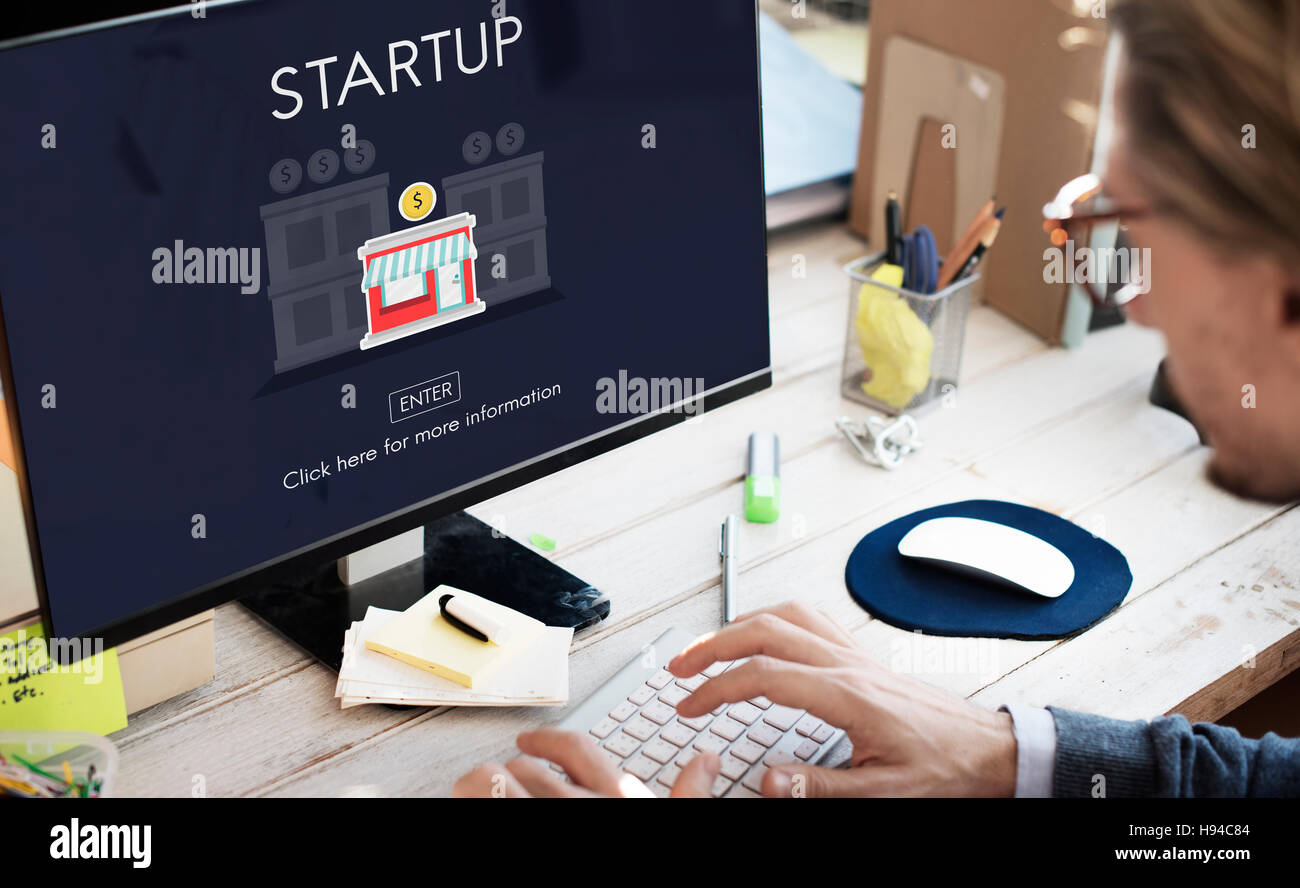 Startup New Business Strategy Invest Concept Stock Photo