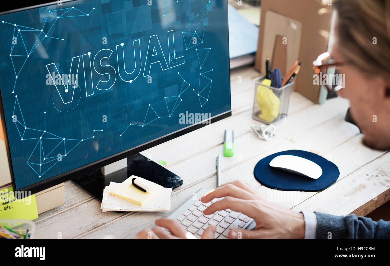 Visual Innovation Creative Thinking Visibility Concept Stock Photo