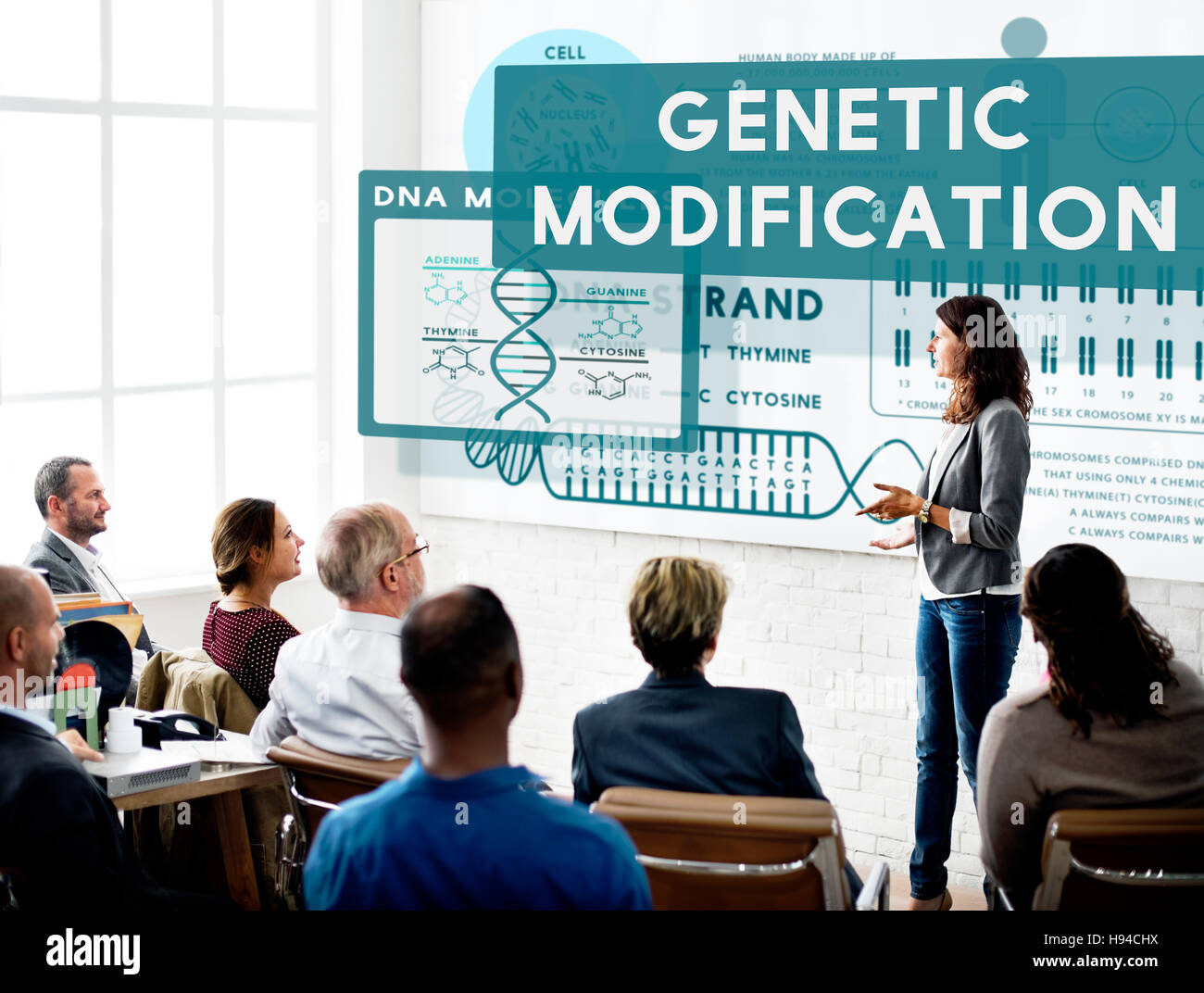 Genetic Mutation Modification Biology Chemistry Concept Stock Photo