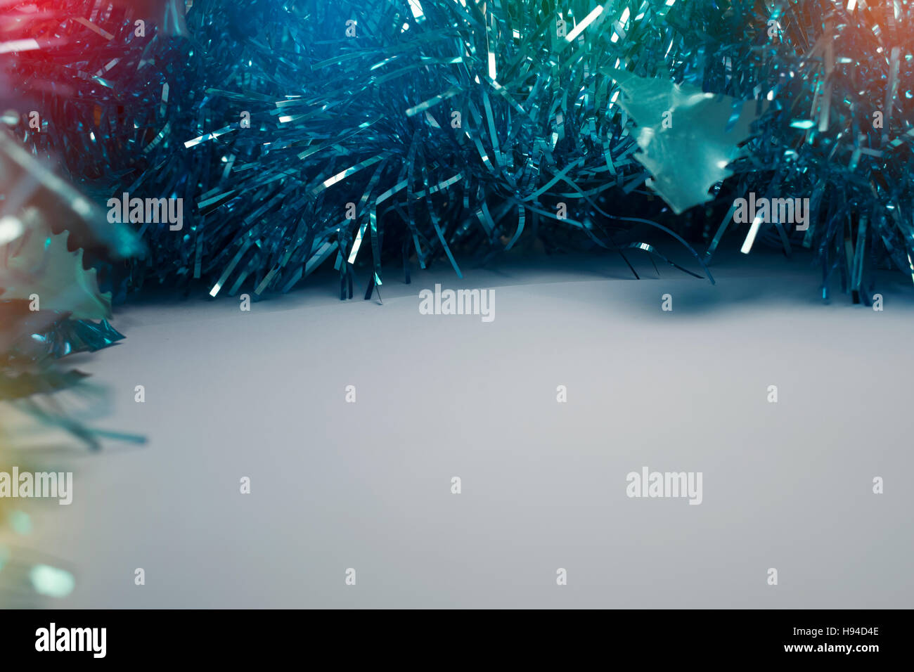 Christmas Background with tree decorations. Christmas card Stock Photo