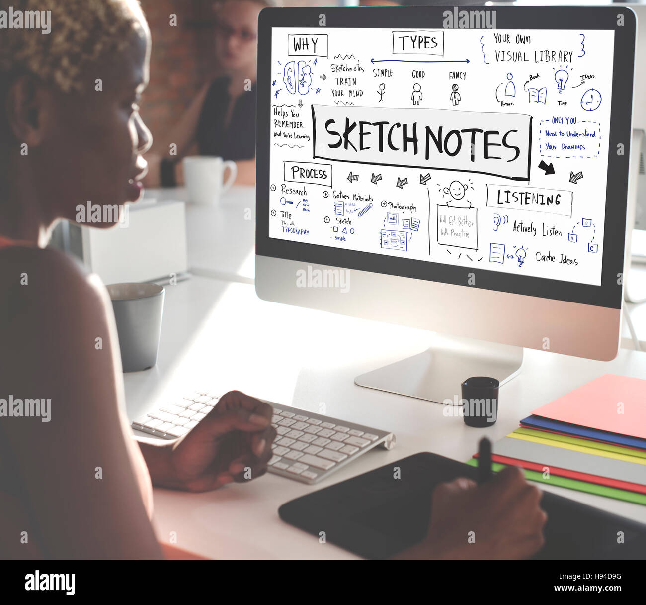 Sketch Notes Creative Drawing Design Graphic Concept Stock Photo Alamy