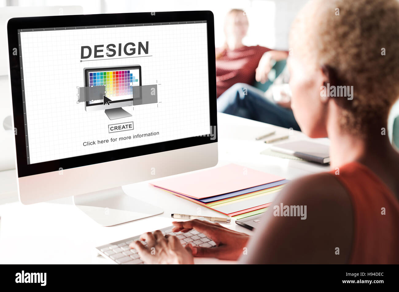 Design Layout Computer Software Interface Concept Stock Photo