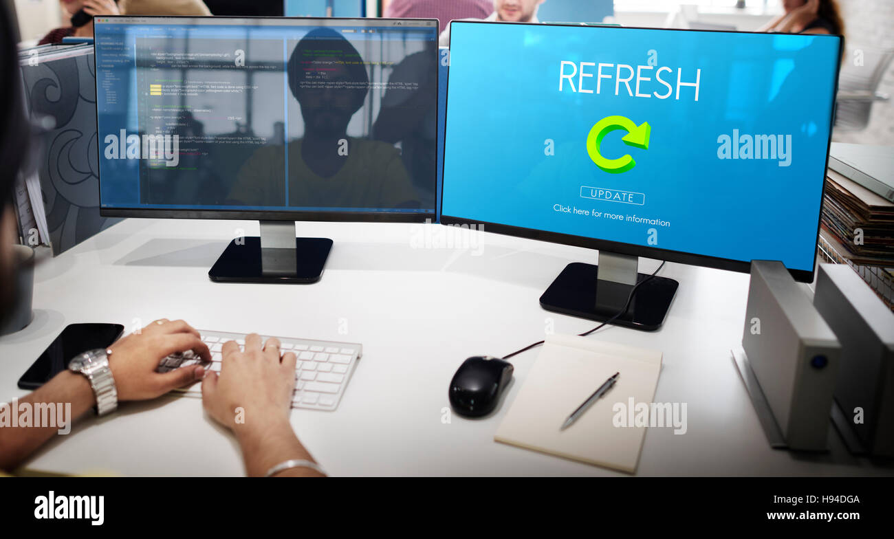 Refresh Restart Renew Vision Concept Stock Photo
