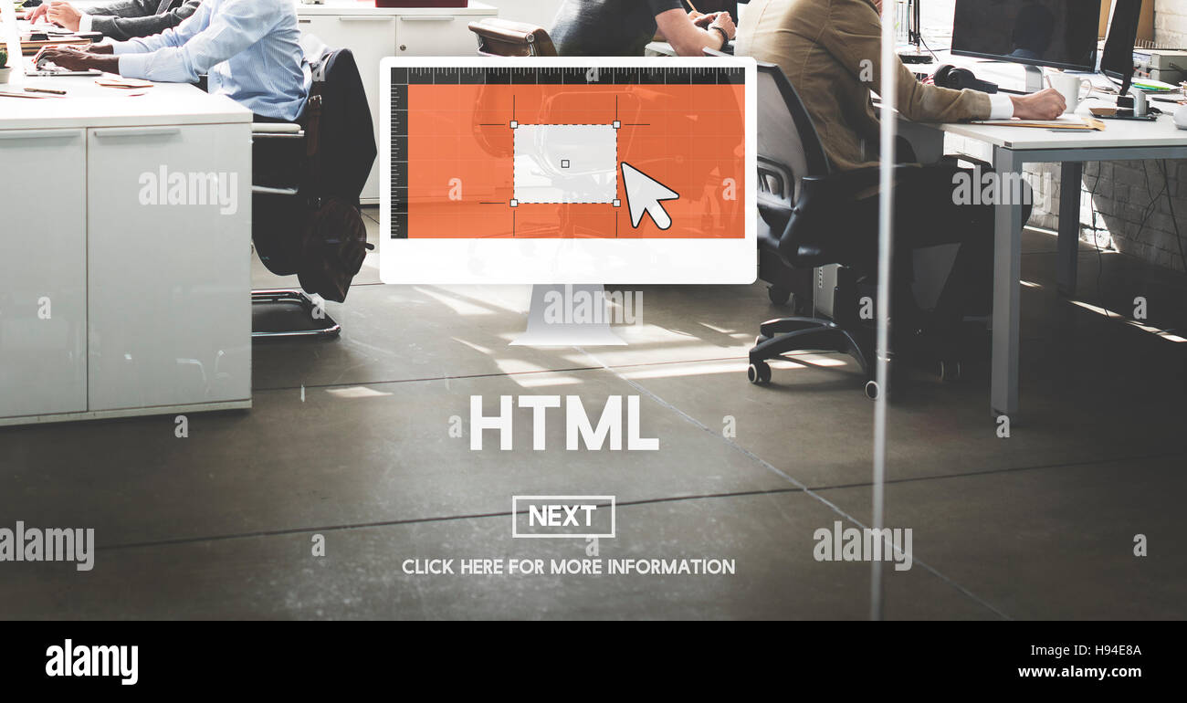 HTML Coding Computer Homepage Internet Network Concept Stock Photo - Alamy