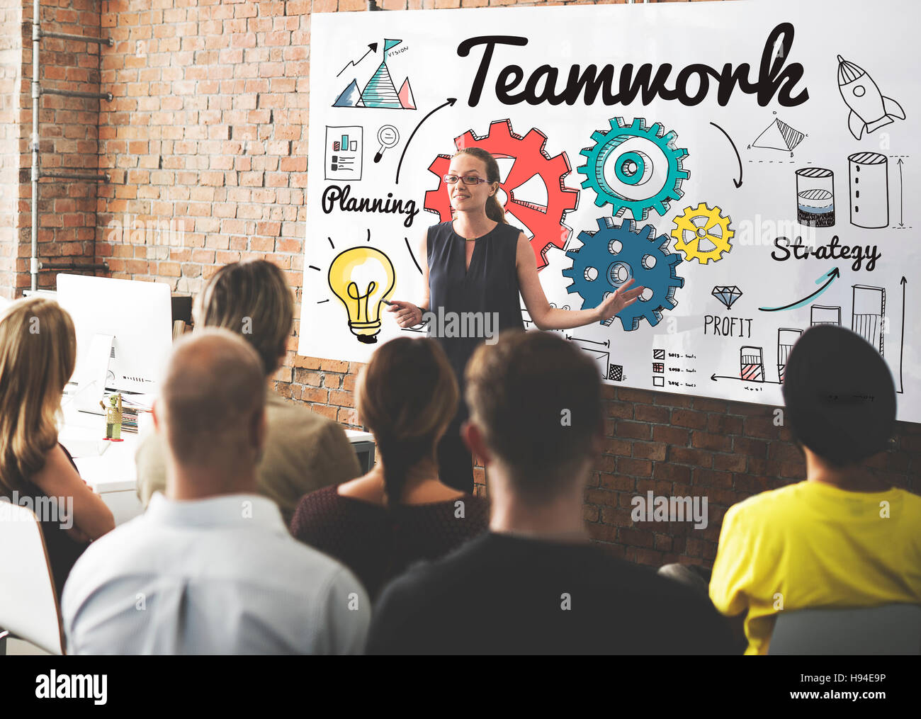 Teamwork Team Collaboration Connection Togetherness Unity Concept Stock ...
