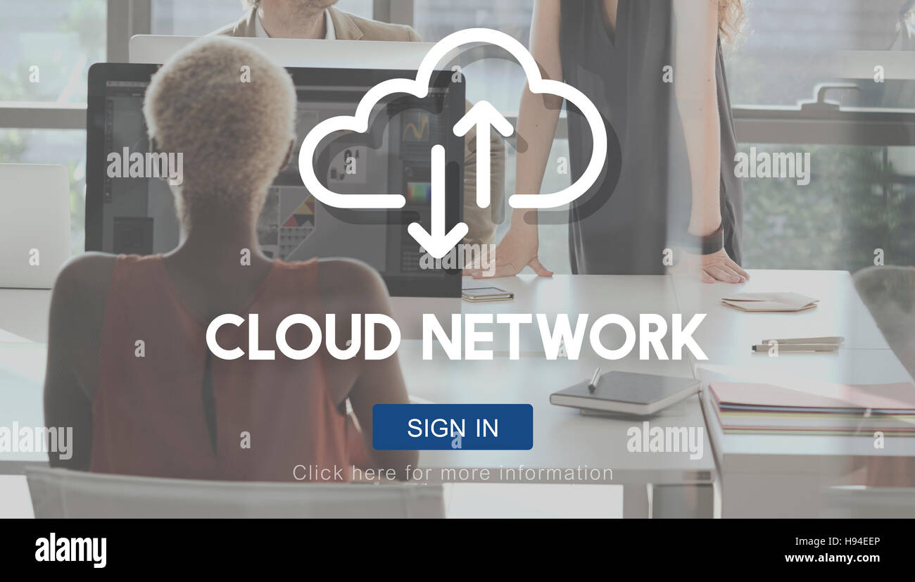 Cloud Network Storage Data Information Technology Concept Stock Photo ...
