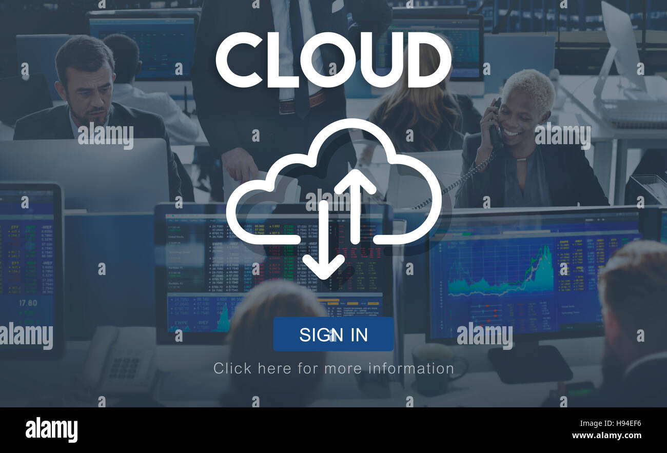 Cloud Computing Network Storage Technology Data Concept Stock Photo - Alamy