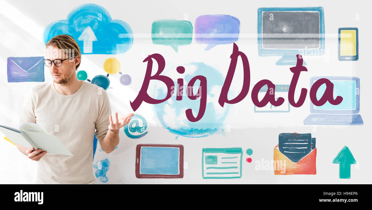 Big Data Cloud Digital Information Technology Concept Stock Photo