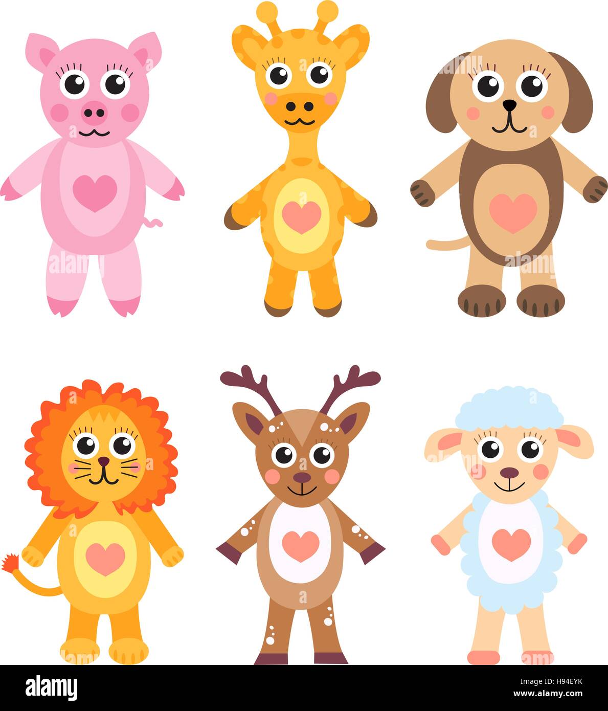 Cute cartoon animals set. Baby animals on a white background. Vector illustration Stock Vector Image & Art - Alamy Cute cartoon animals set. Baby animals on a white background. Vector illustration Stock Vector Image & Art - Alamy