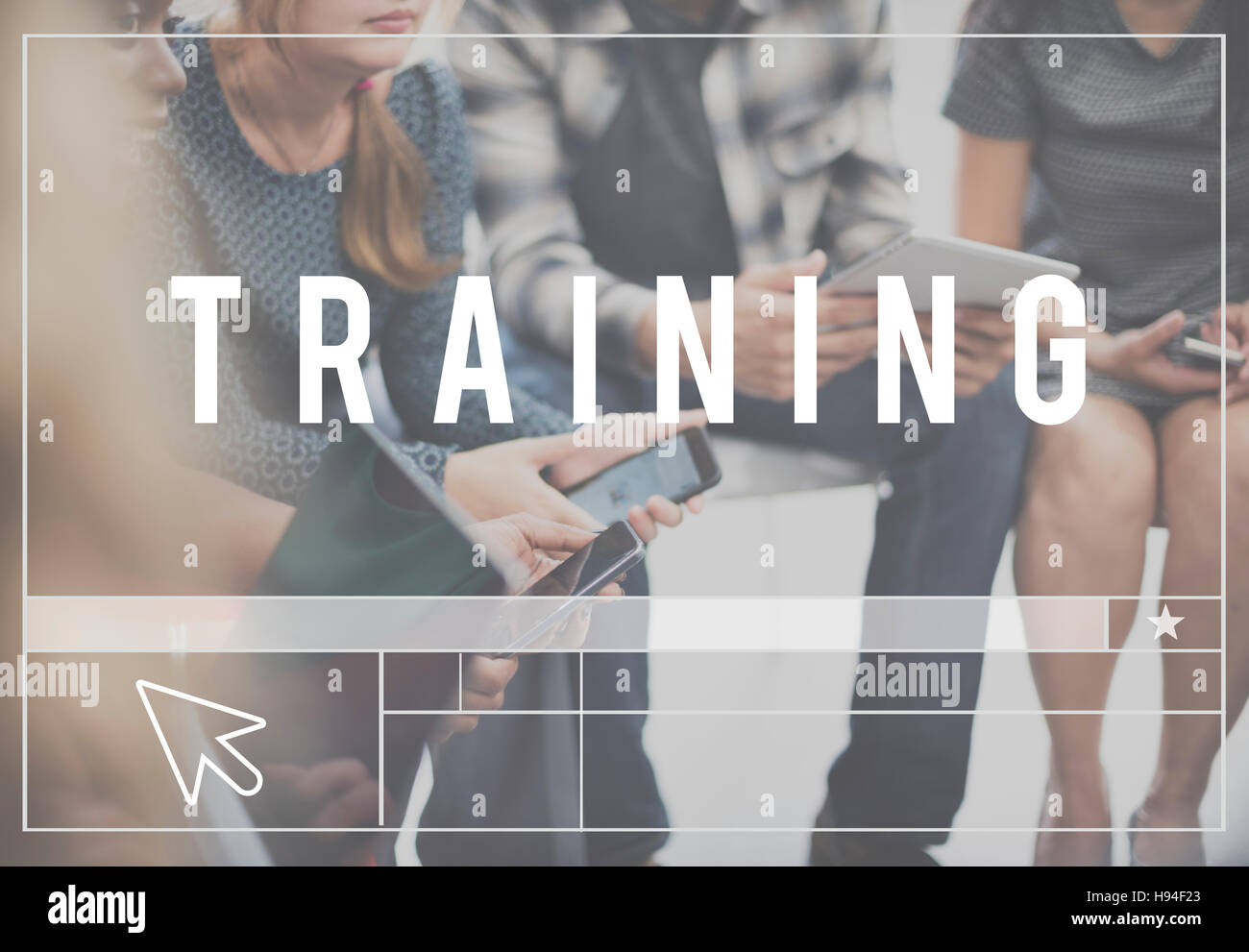 Training Skills Mentoring learning Concept Stock Photo Alamy