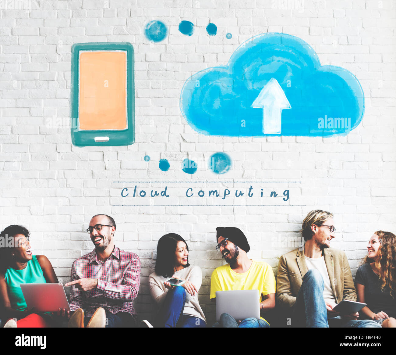 Cloud Computing Network Storage Online Concept Stock Photo - Alamy