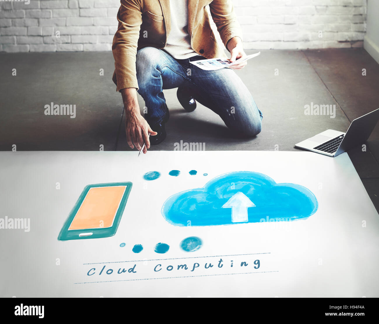 Cloud Computing Network Storage Online Concept Stock Photo - Alamy