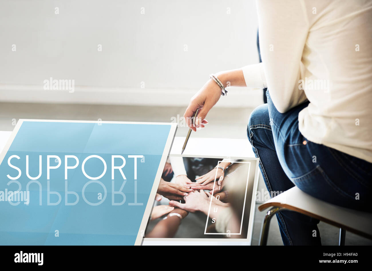 Team Teamwork Help Share Contribute Concept Stock Photo - Alamy