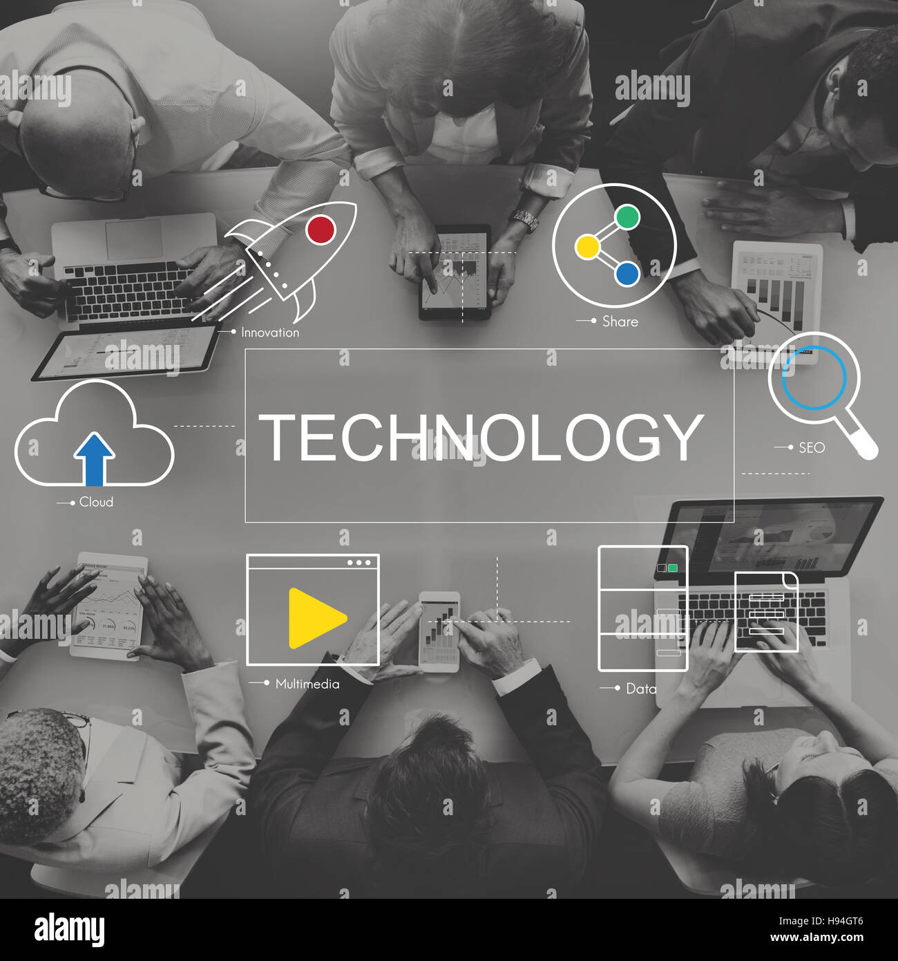 Technology Connecting Cloud Network Concept Stock Photo - Alamy